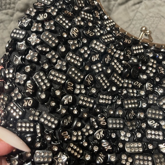 🖤”OK” Vintage Snap Ring Handle Bag 🖤 - Picture 2 of 4